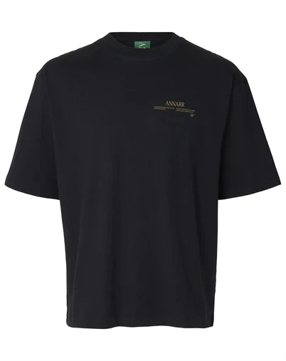 ANNARR - ANROkholm Logo T-Shirt - Dark Navy